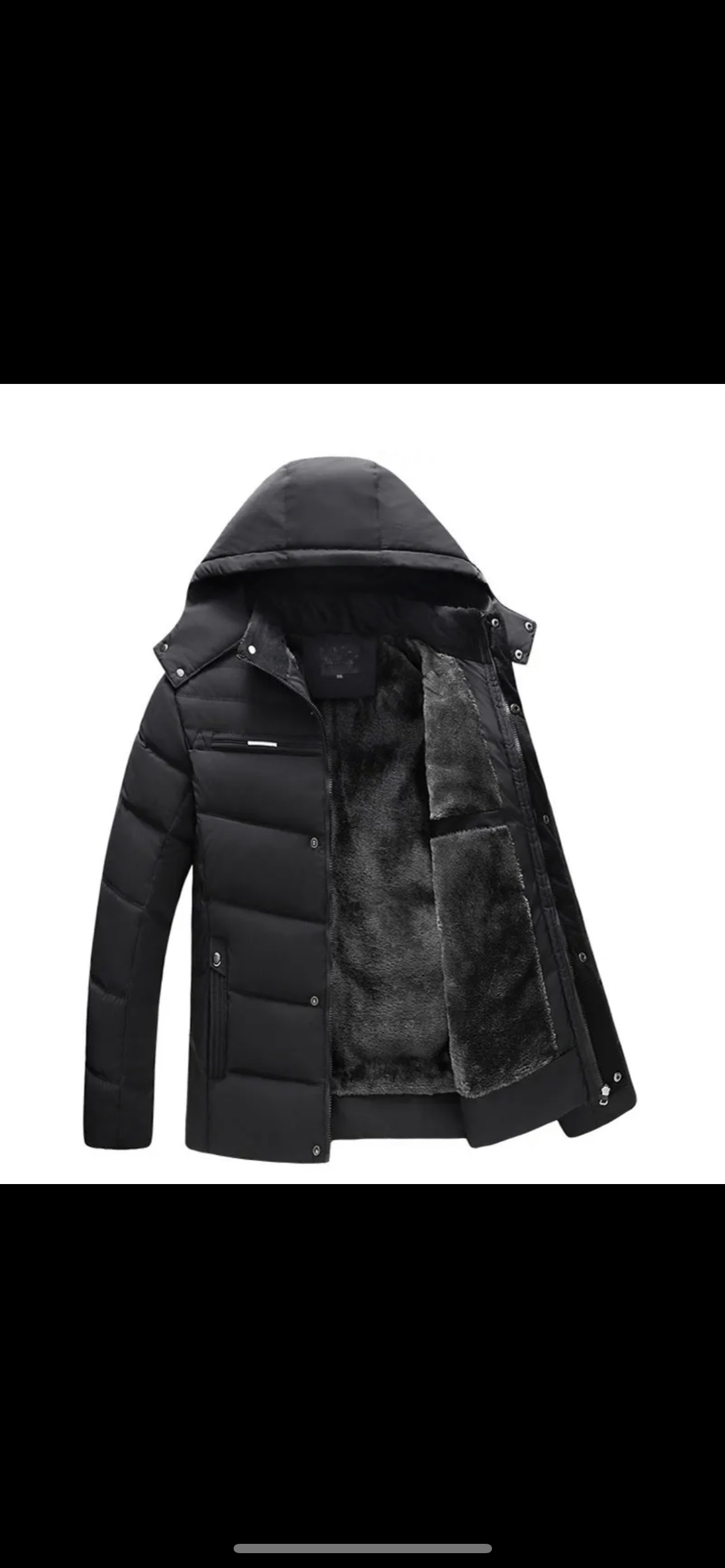 Winter jacket men’s puffer warm insulation for men and women thumbnail