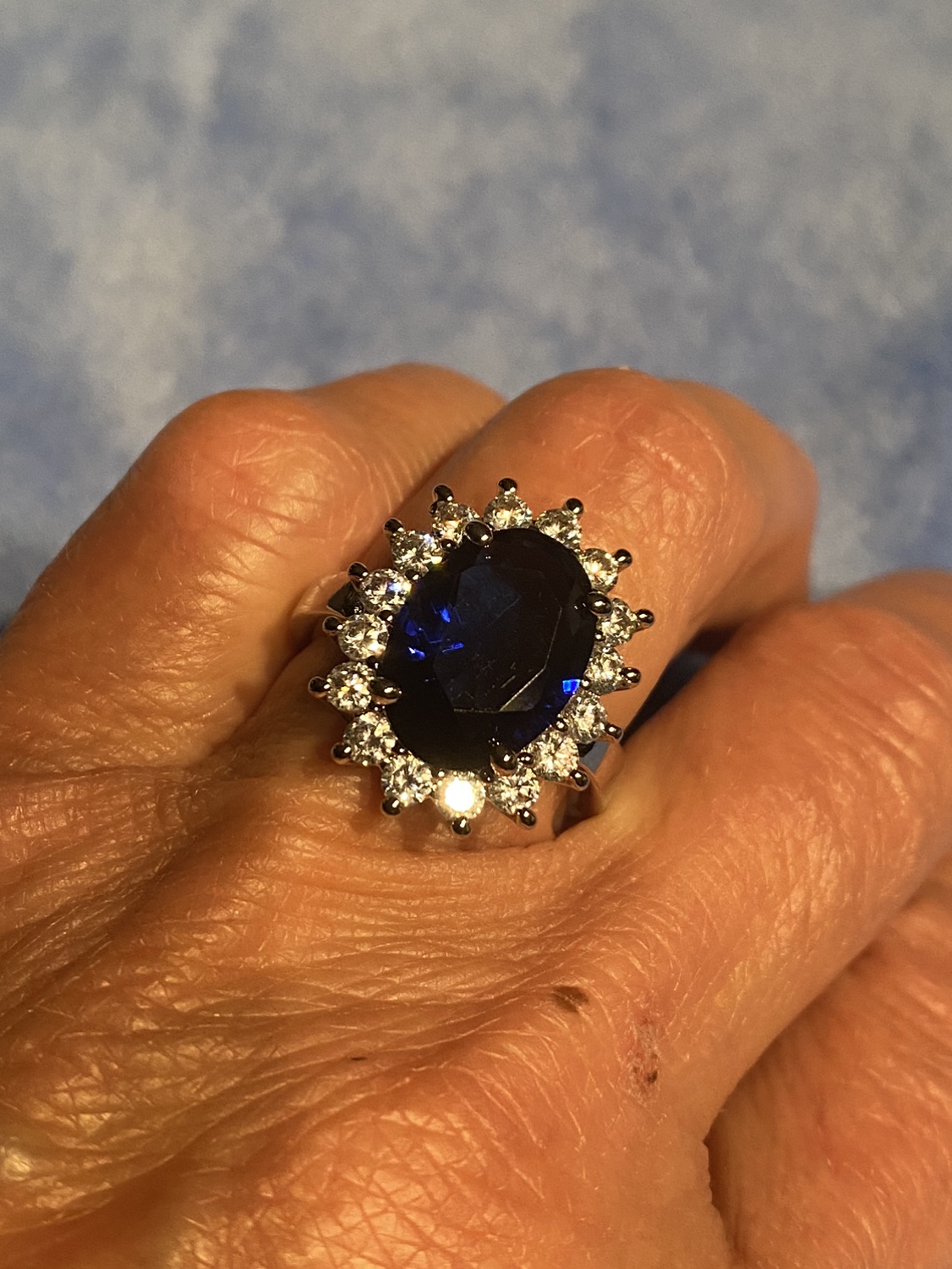 925 silver Princess Diana ring thumbnail