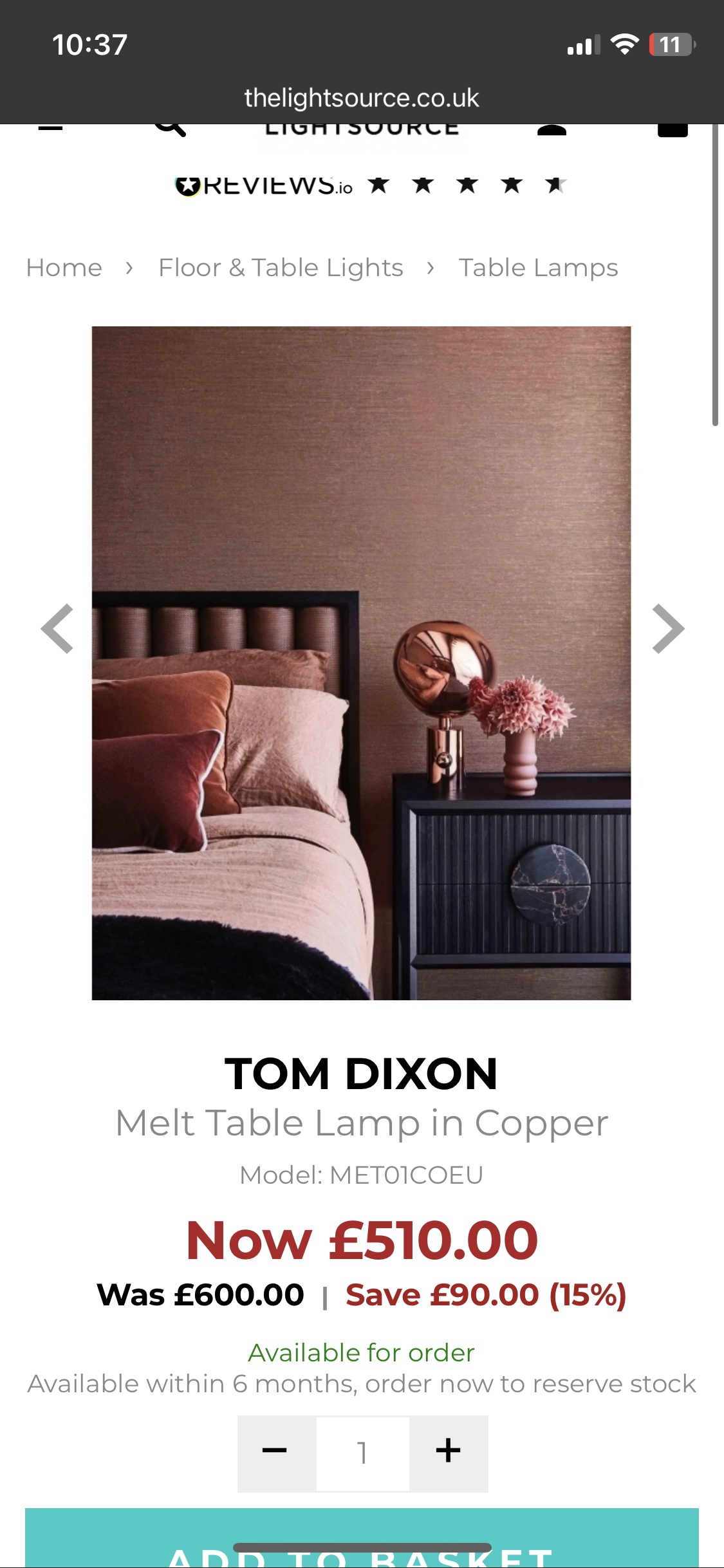 Unopened Tom Dixon Melt Table Lamp - photo 5