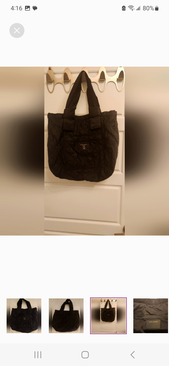 Marc Jacobs Nylon Tote. Like brand new image indicator(2)