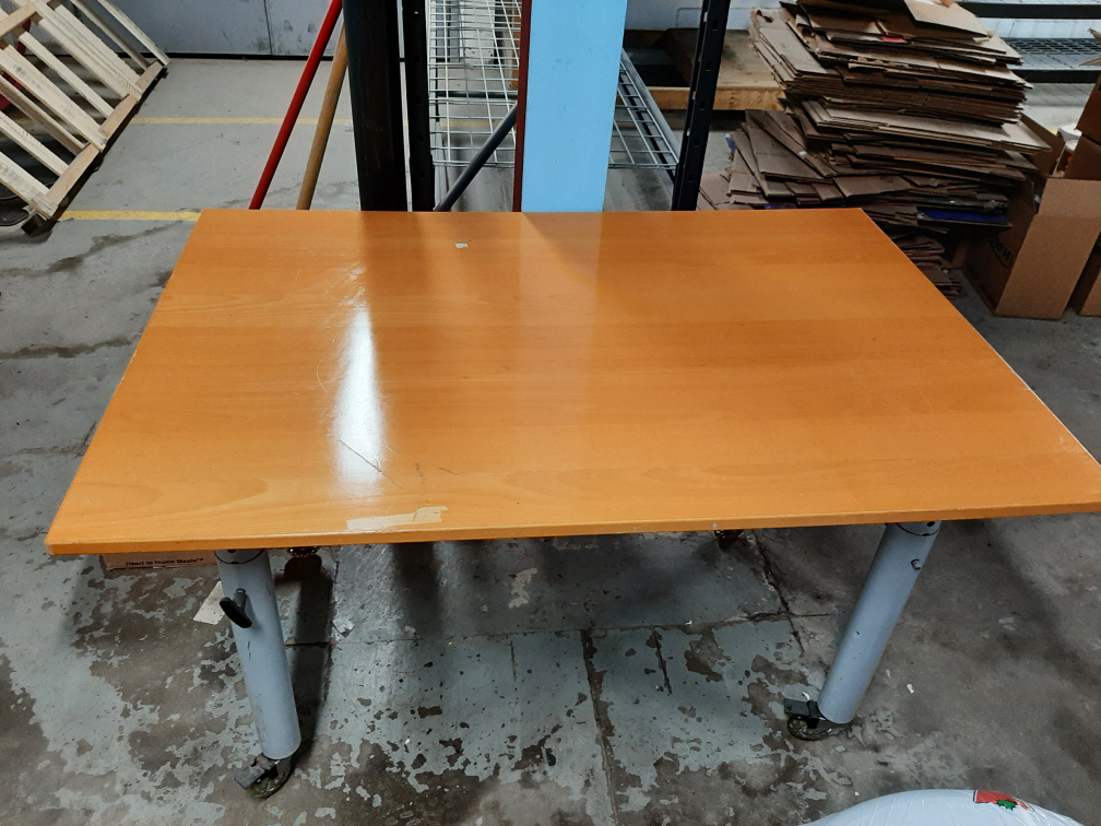 Ikea Table or Desk on wheels, obo thumbnail