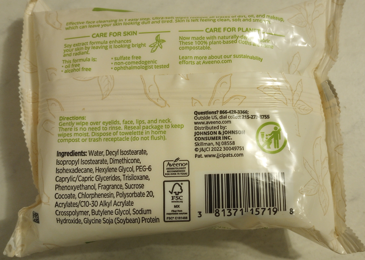 Aveeno Positively Radiant Makeup Remover Wipes - photo 2
