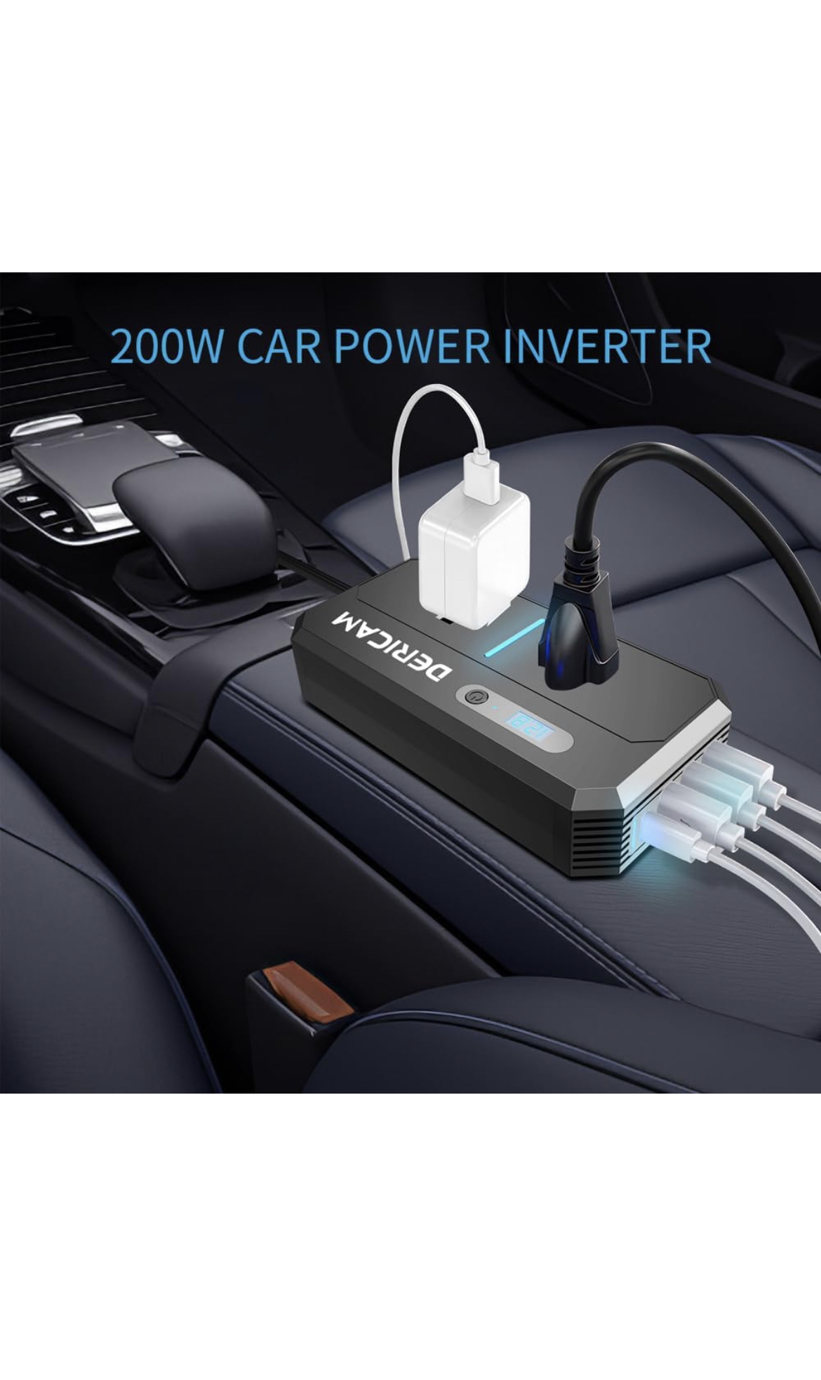 200W Car Power Inverter Plug Adapter - photo 3