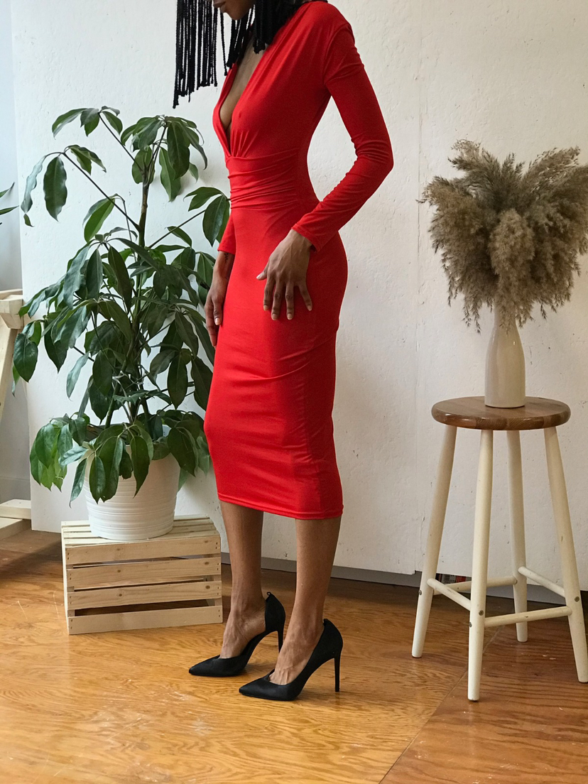 Red dress