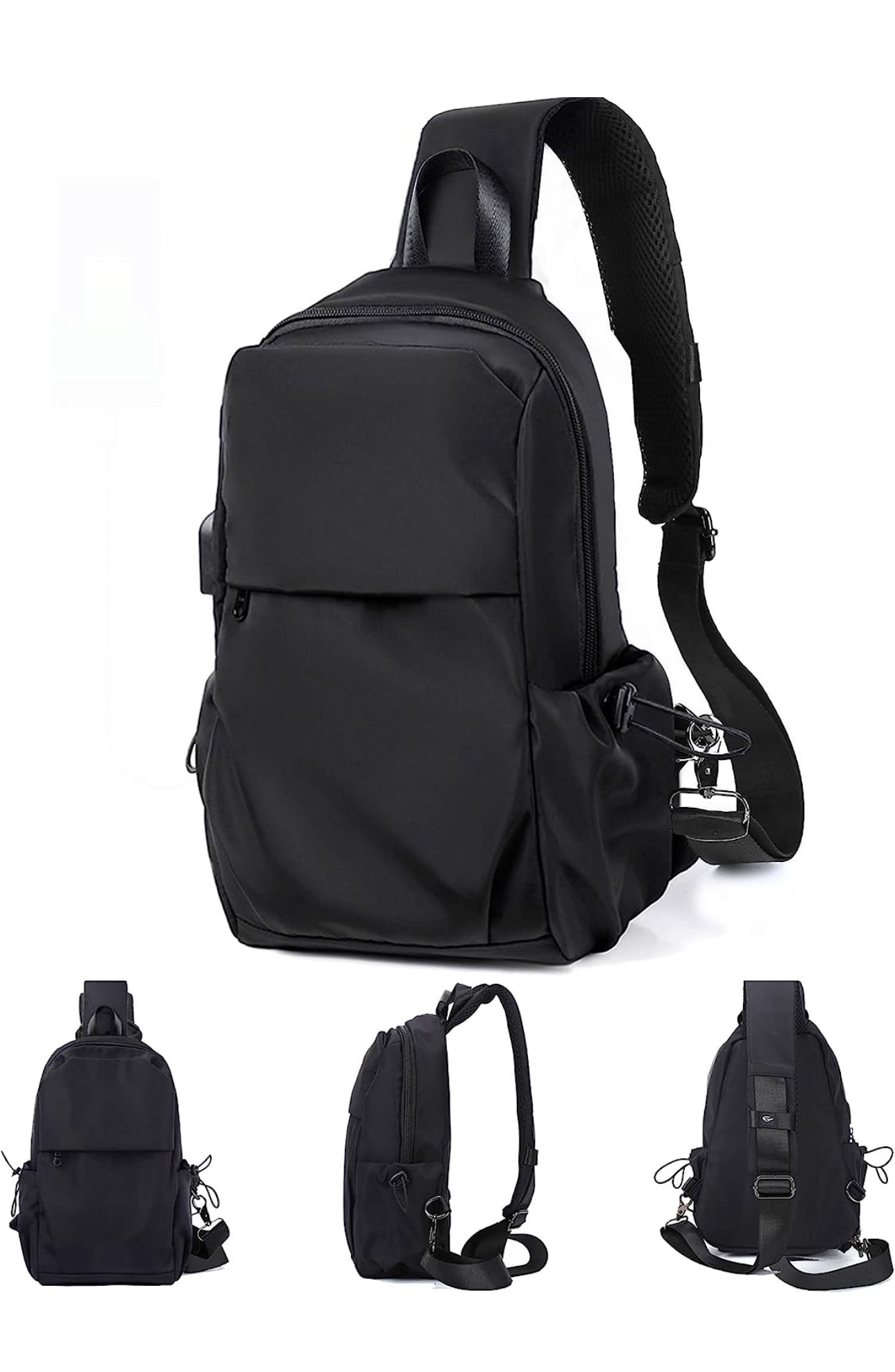 *NEW* Black adjustable cross body sling bag thumbnail