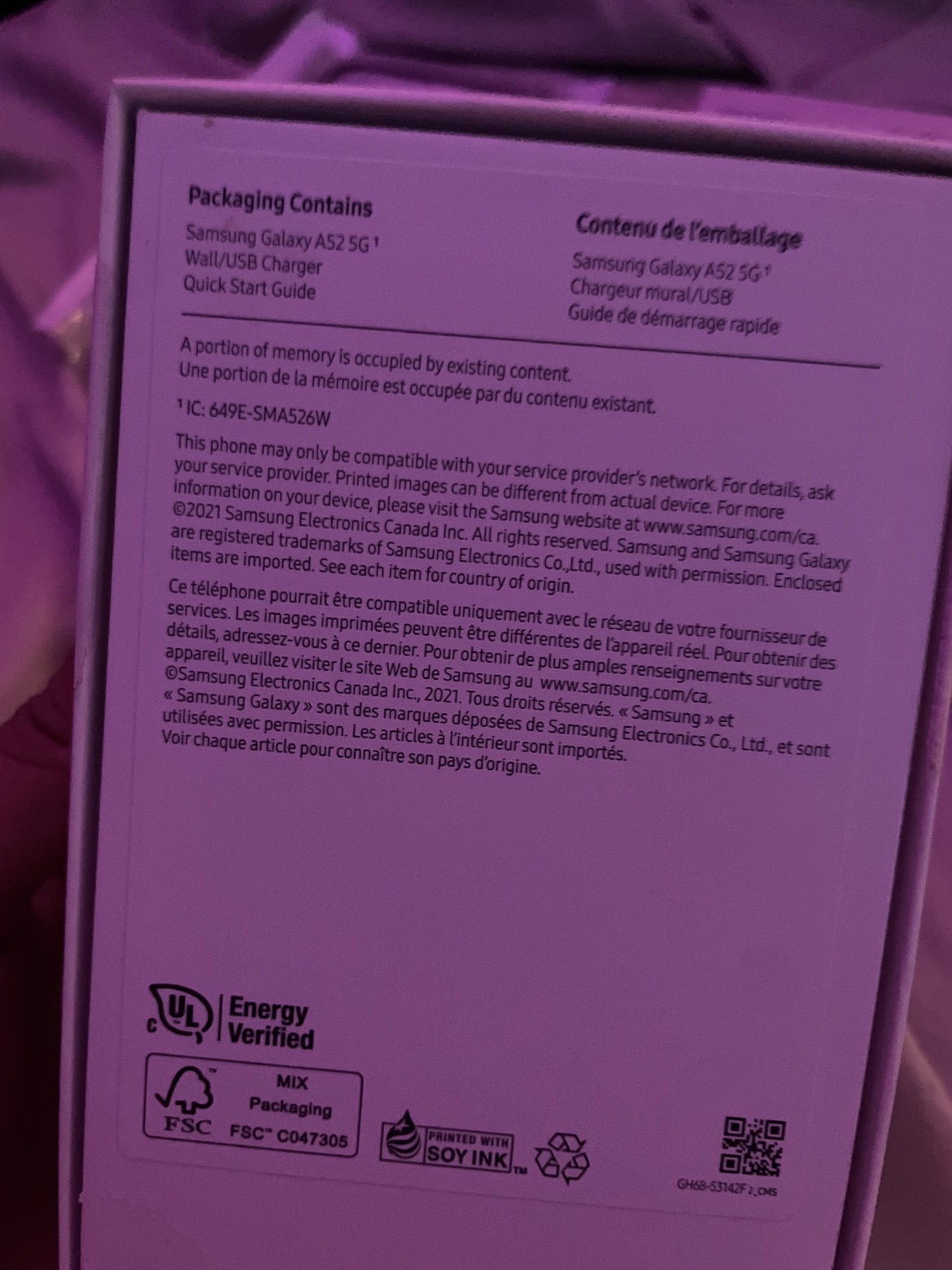 BRAND NEW** SAMSUNG GALAXY A52 5G PHONE - photo 5