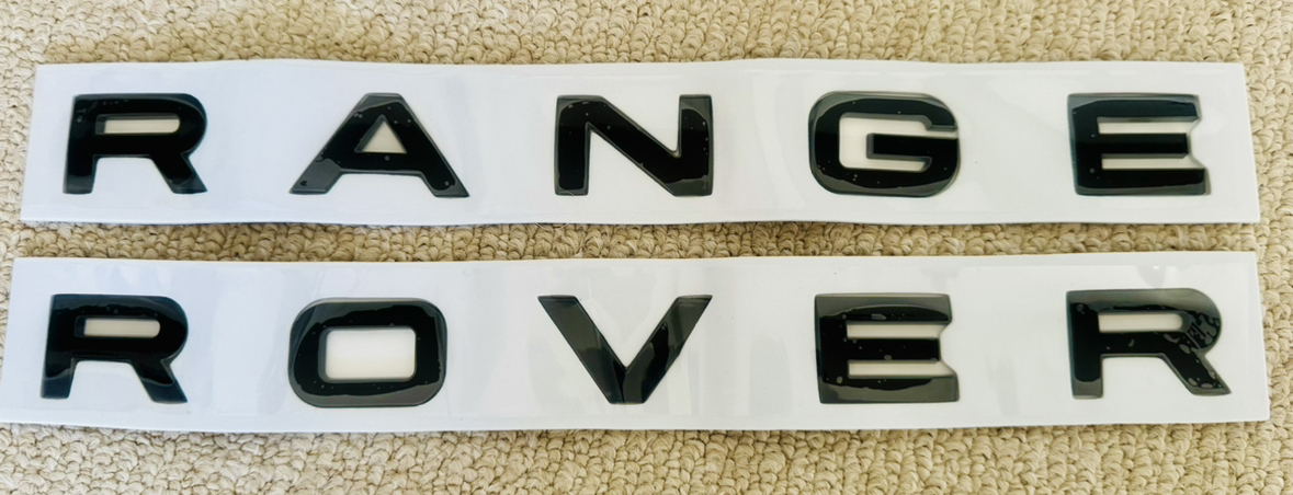 3D Range Rover emblem letters