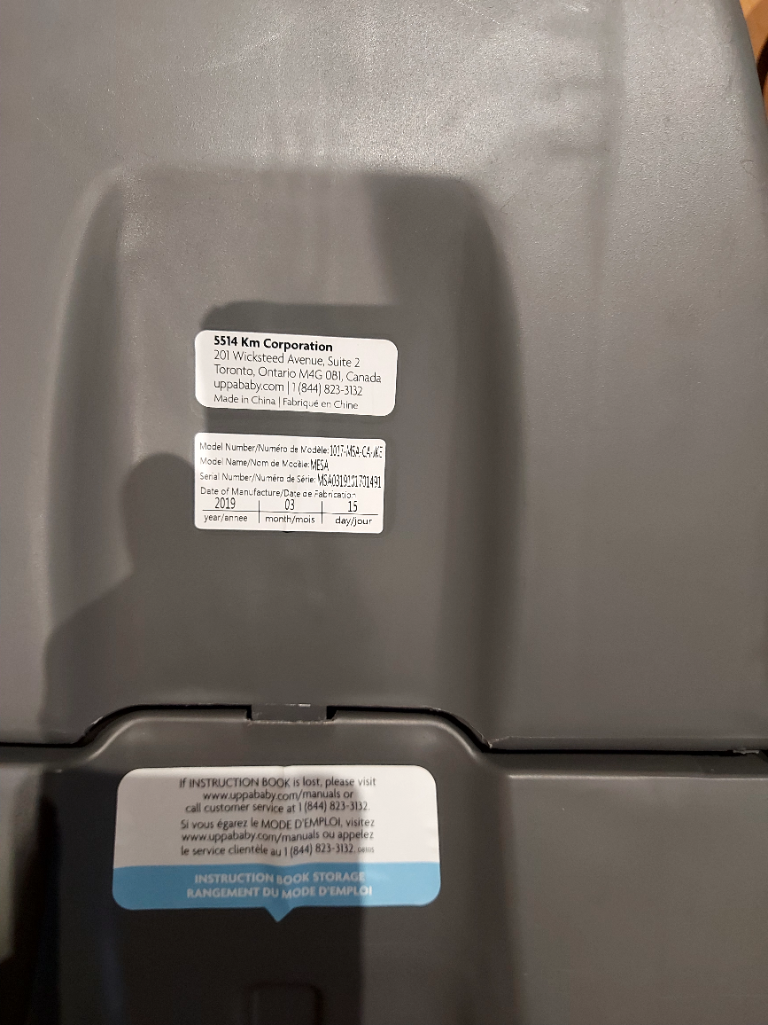 Uppababy car seat and base - photo 4