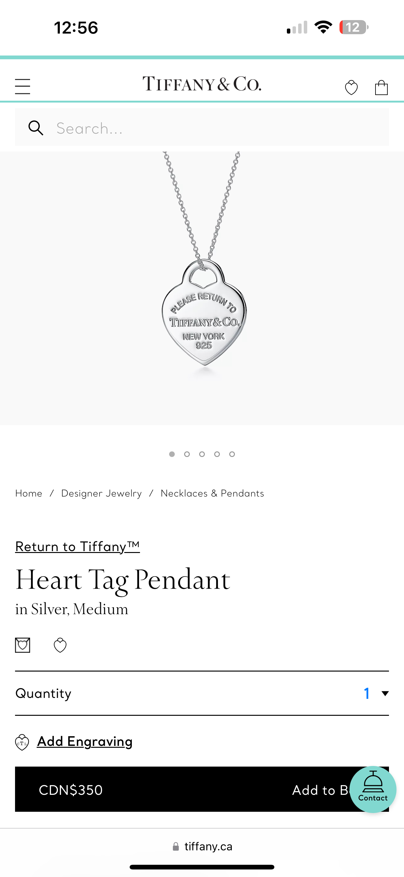 Authentic Tiffany & Co. Necklace image indicator(6)