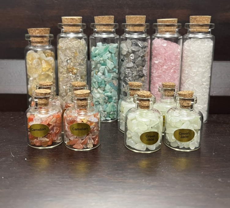 Crystal chip bottles