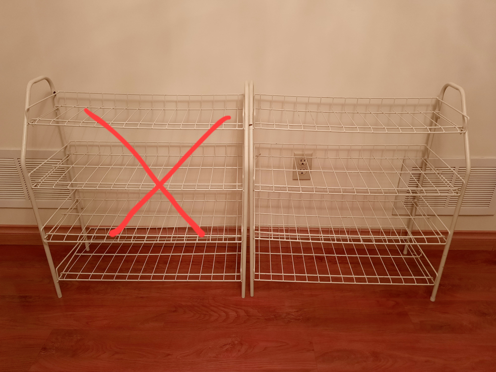 4 tier shoe rack