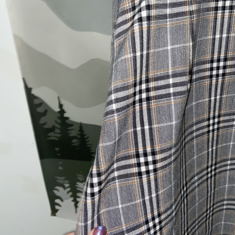 Wilfred Grey Plaid Mini Dress Size 00 image indicator(4)