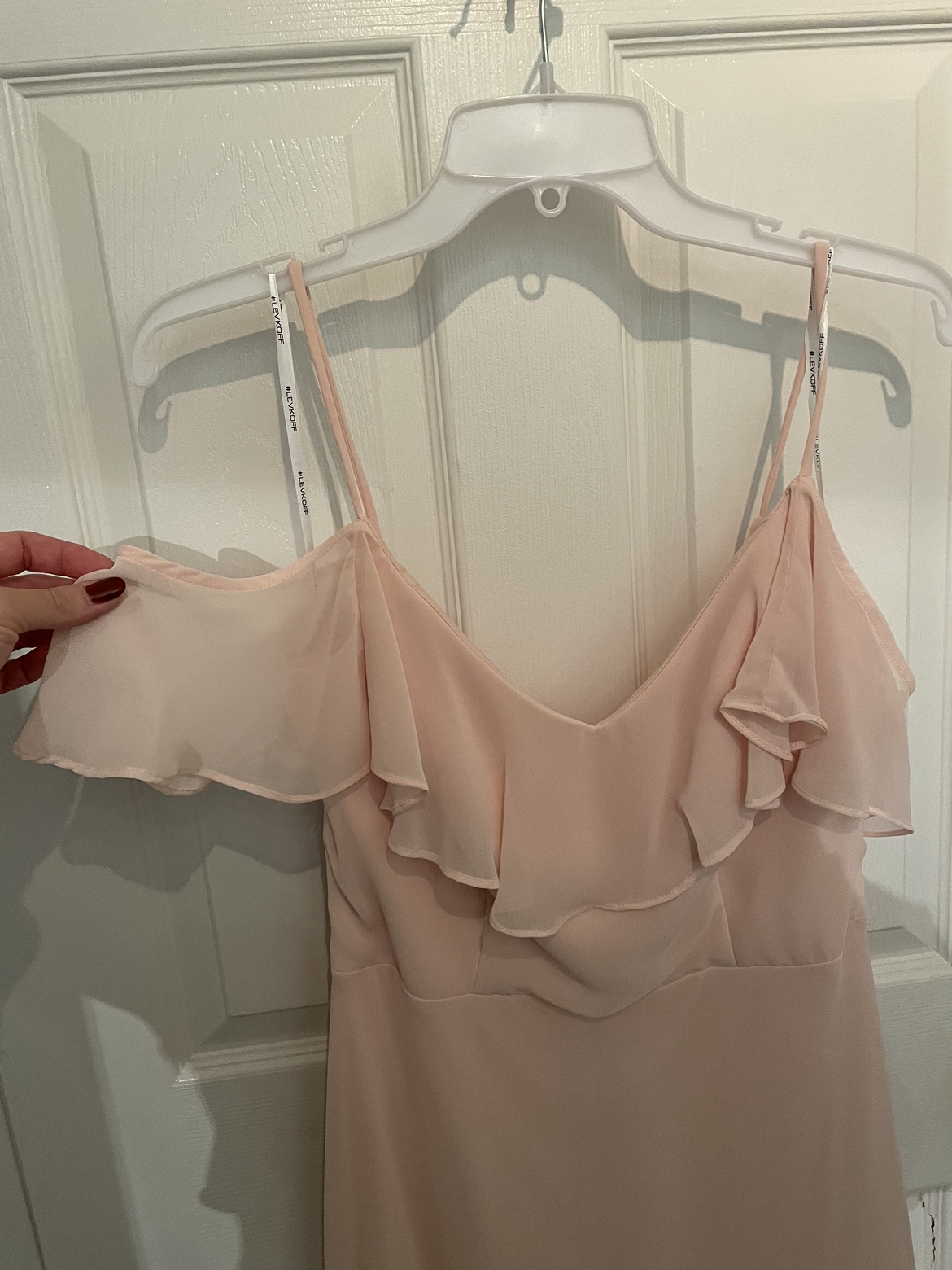 Bridesmaid blush elegant gown - photo 2