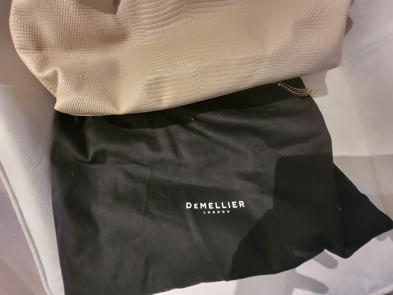 DeMellier Cloud Pouch bag with chain thumbnail