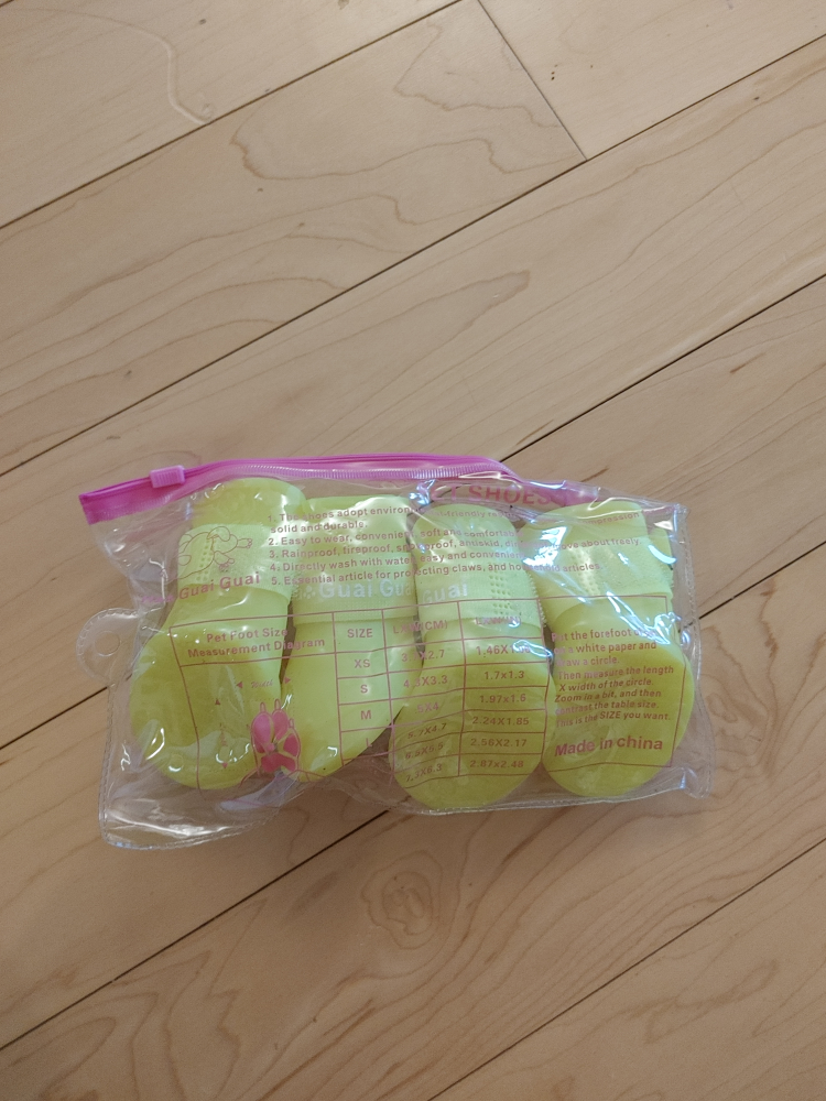 Neon Color Dog Shoes for Paw size 2.24x1.85" (5.7x4.7cm) - photo 2