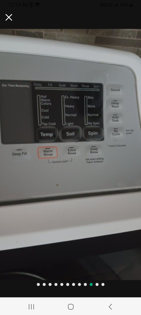 GE top washer machine - photo 2
