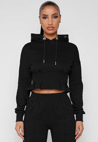 *NEW* Maniere De Voir Cinched Waist Hoodie Sweater (6) thumbnail