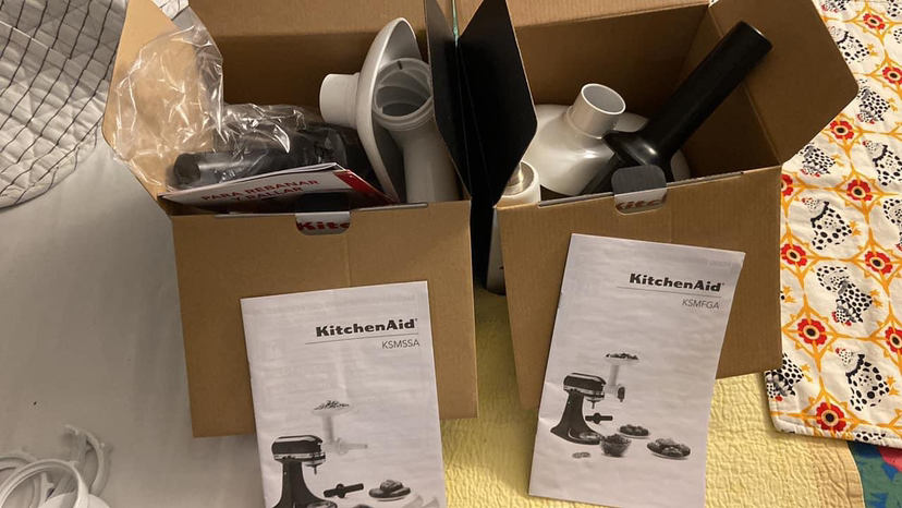 kitchen aid food grinder attachmen *one piece broken* thumbnail