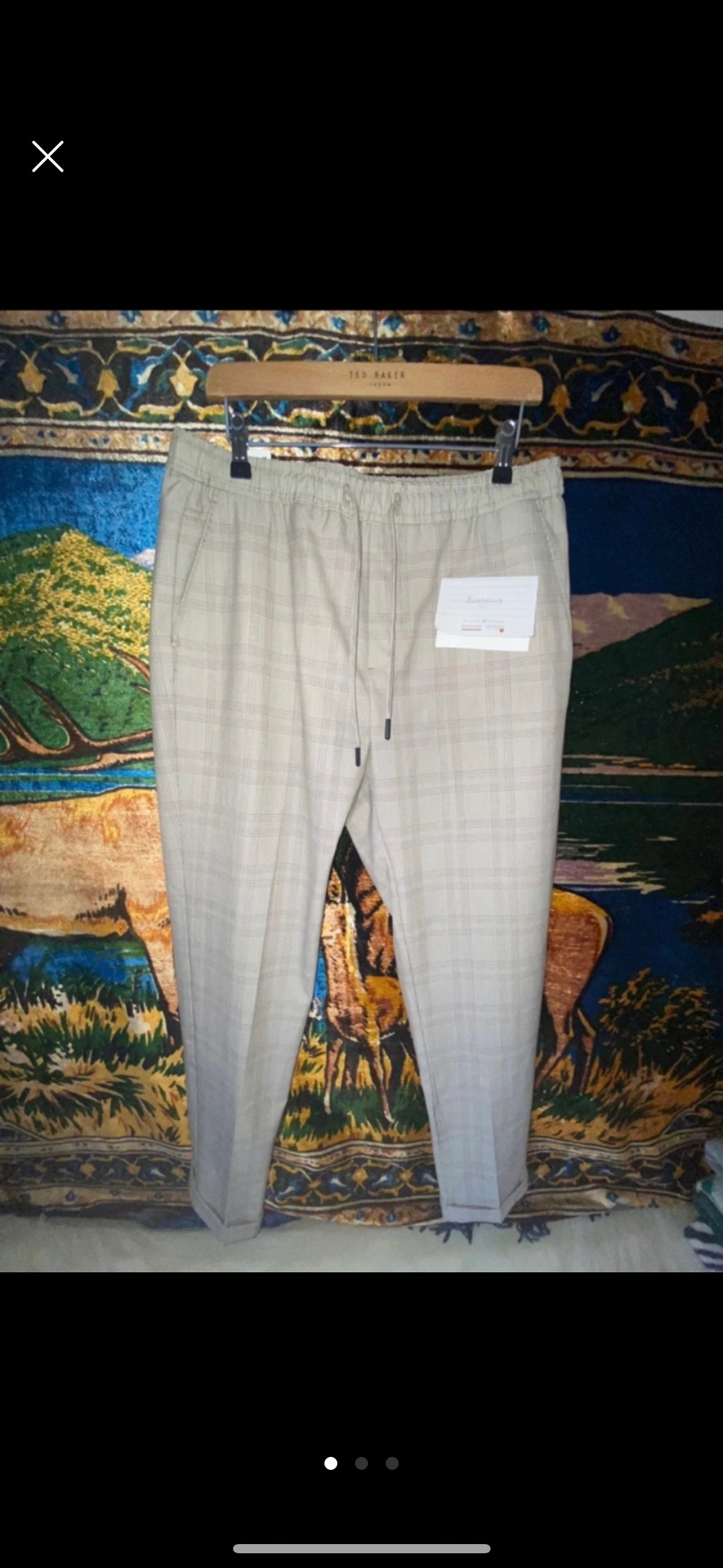 Zara Jogger Fit Trousers (checkered/plaid)