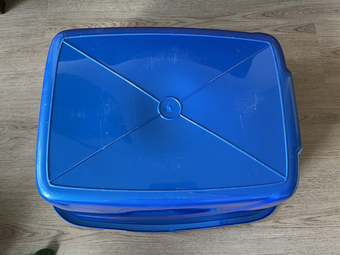 Blue Plastic Bin - photo 4