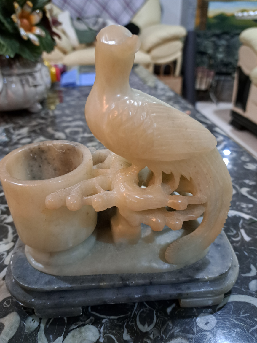 soapstone peacock candles holders image indicator(2)