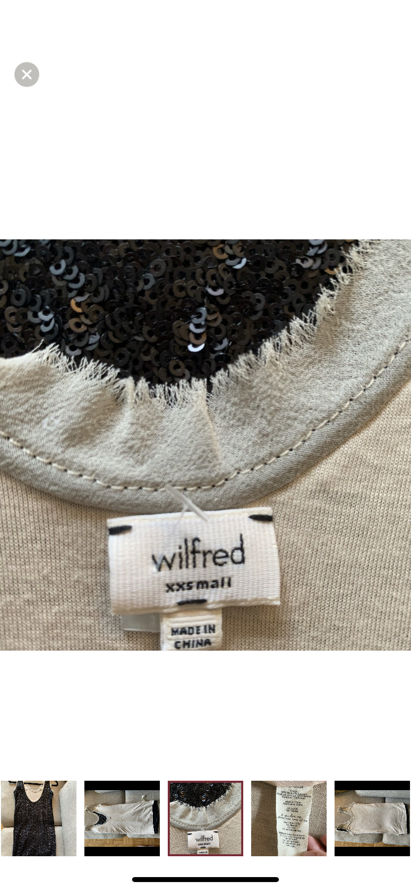 Wilfred Aritzia Barbizon Sequin Dress- Size XXS image indicator(7)