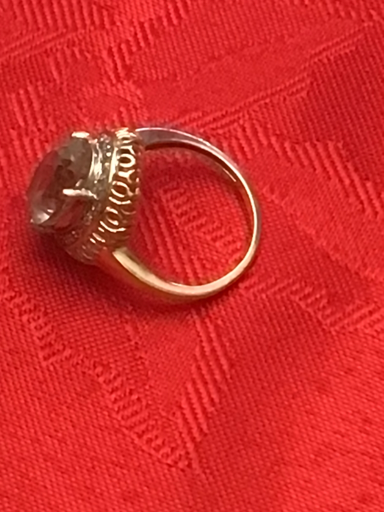 10K gold ring with green amethyst - photo 3