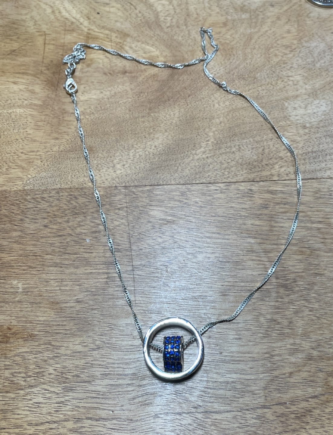 Blue heart pendant necklace 🎁 image indicator(2)