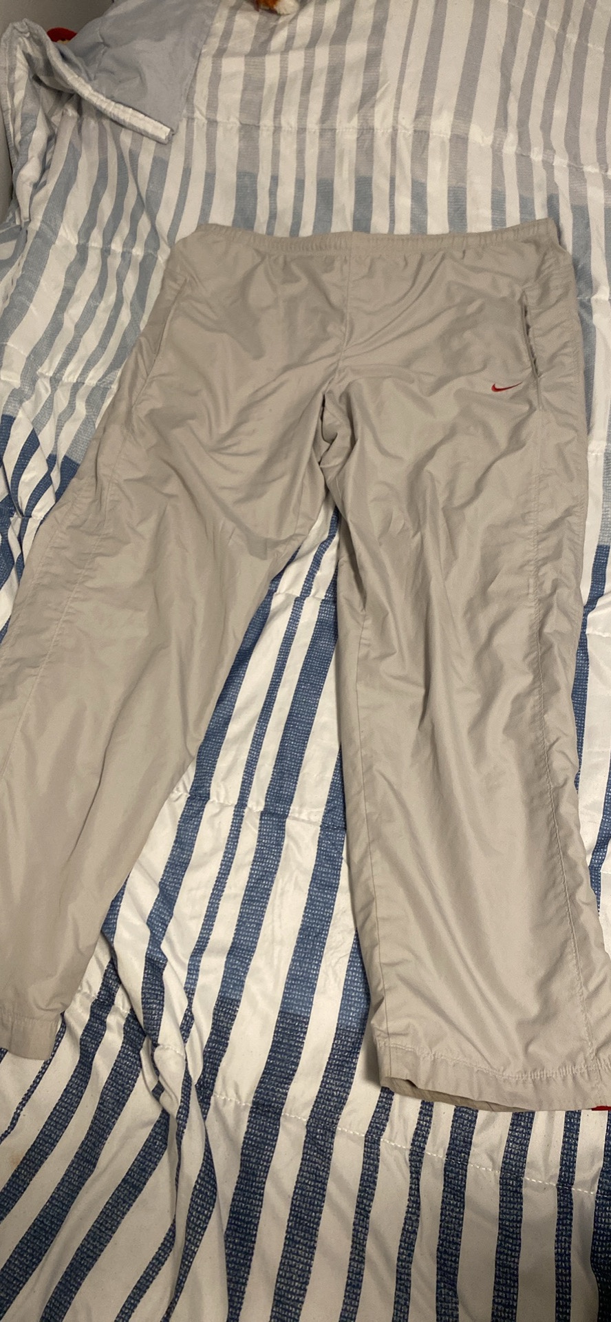 White Nike Windbreaker Parachute Pants