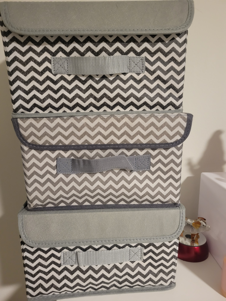 Gray Baskets. Set of 3 thumbnail