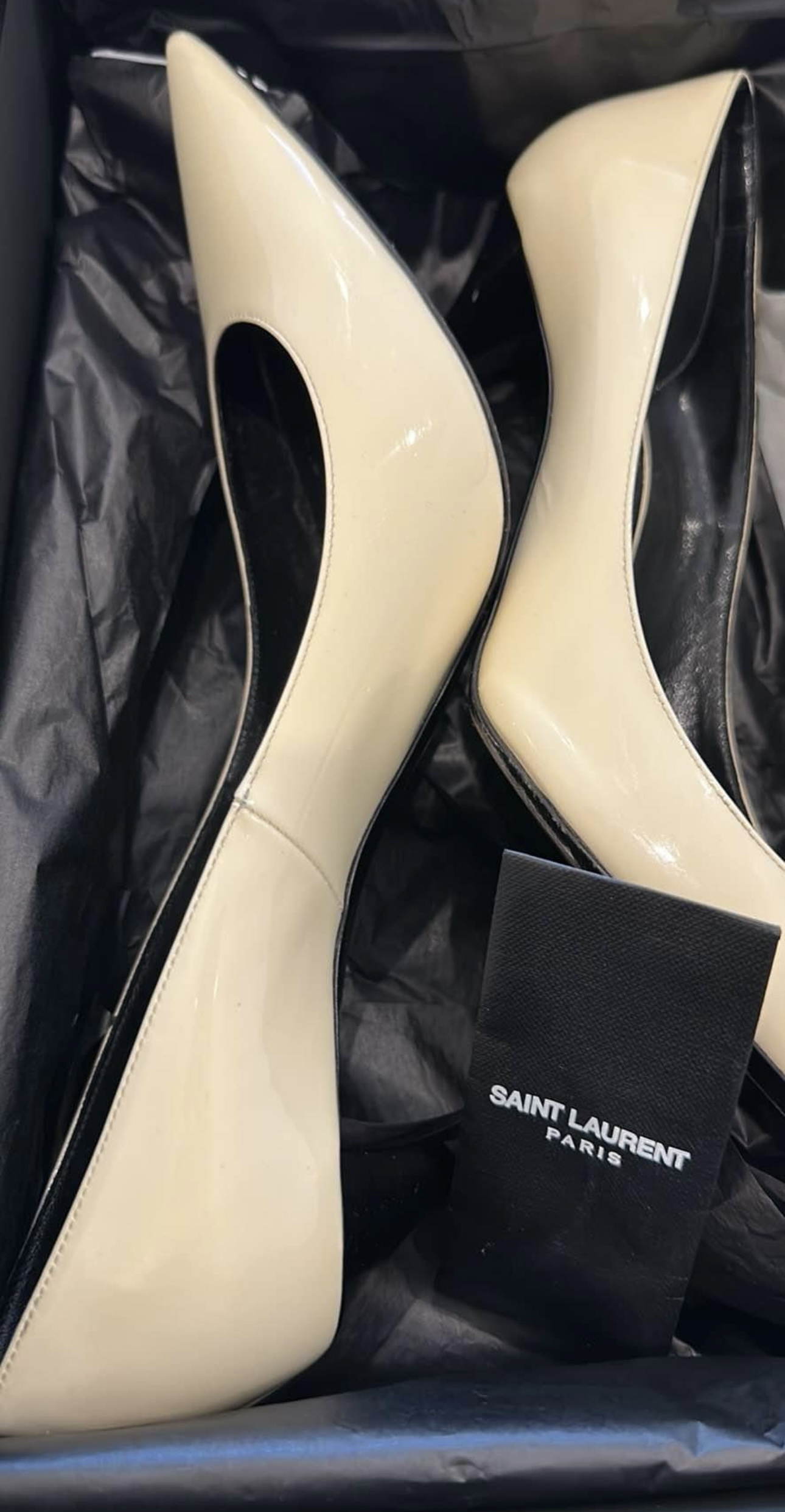 YSL Saint Laurent Lexi pumps in off white image indicator(3)