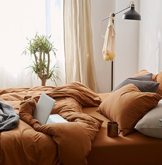 Pumpkin Duvet Cover and Pillow Shams #SellingSpree