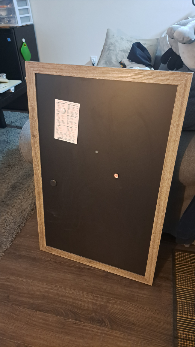 black hangable magnetic chalkboard
