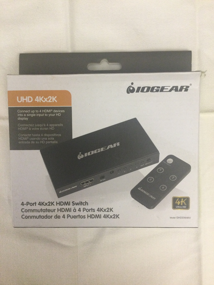 HDMI splitter and remote 4 Ports