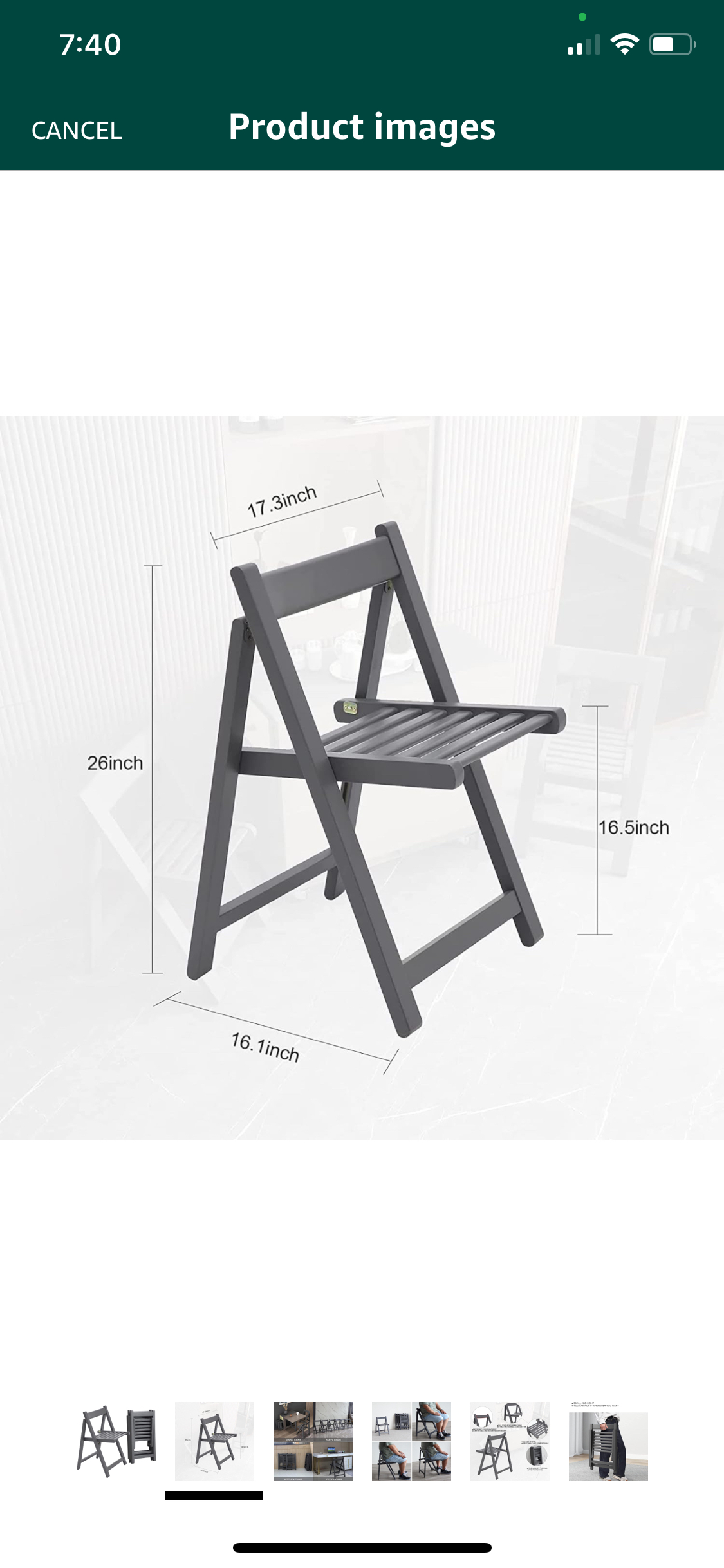 NEW* Folding chairs, modern style, SET OF 2 READ DESCRIPTION‼️