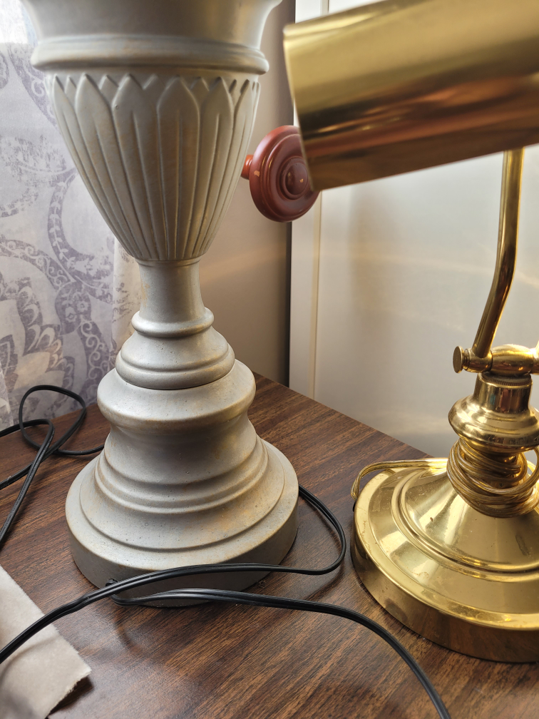Brass Reading Lamp & side table lamp $10 - photo 3