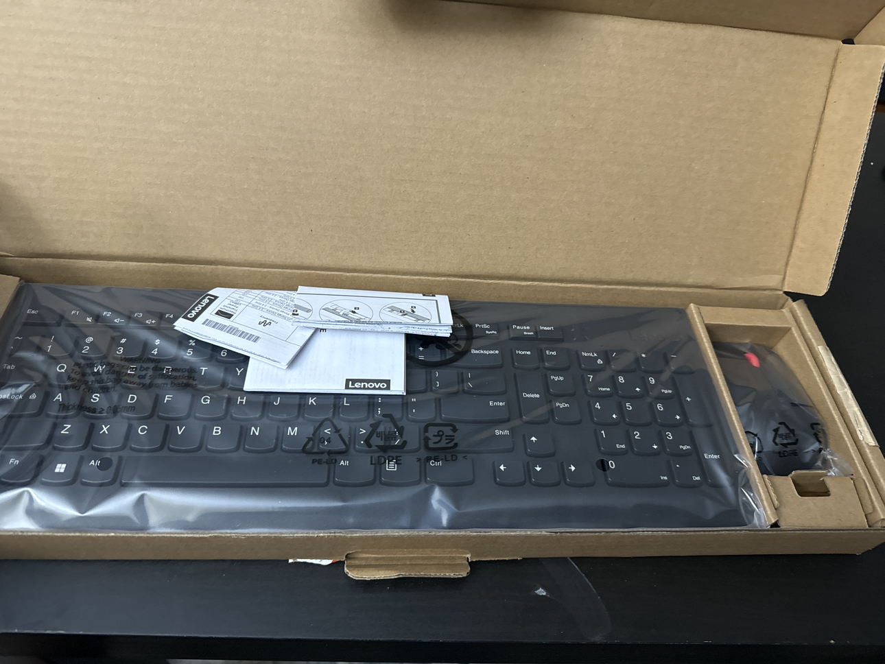 Keyboard and wireless mouse