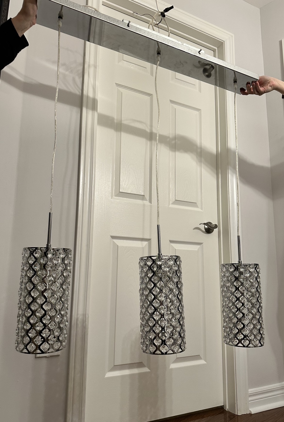 Hanging Crystal Cylinder Light Fixture 💎💡 thumbnail