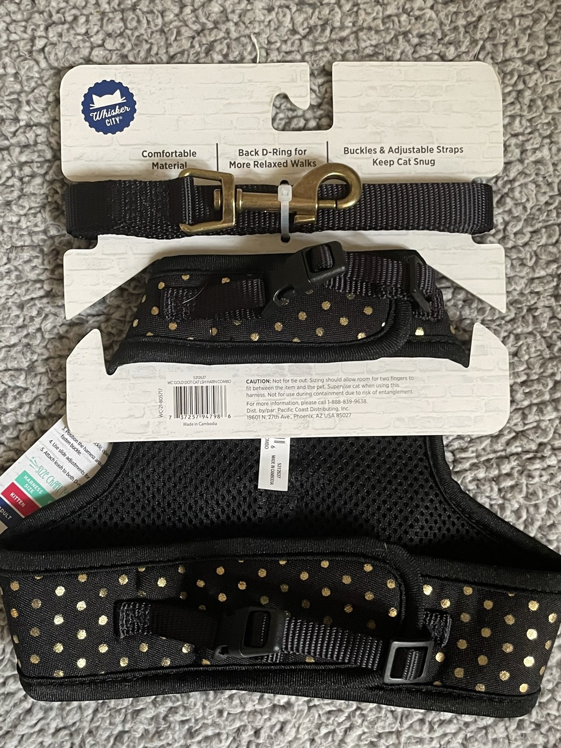 Cat harness & leash set image indicator(3)