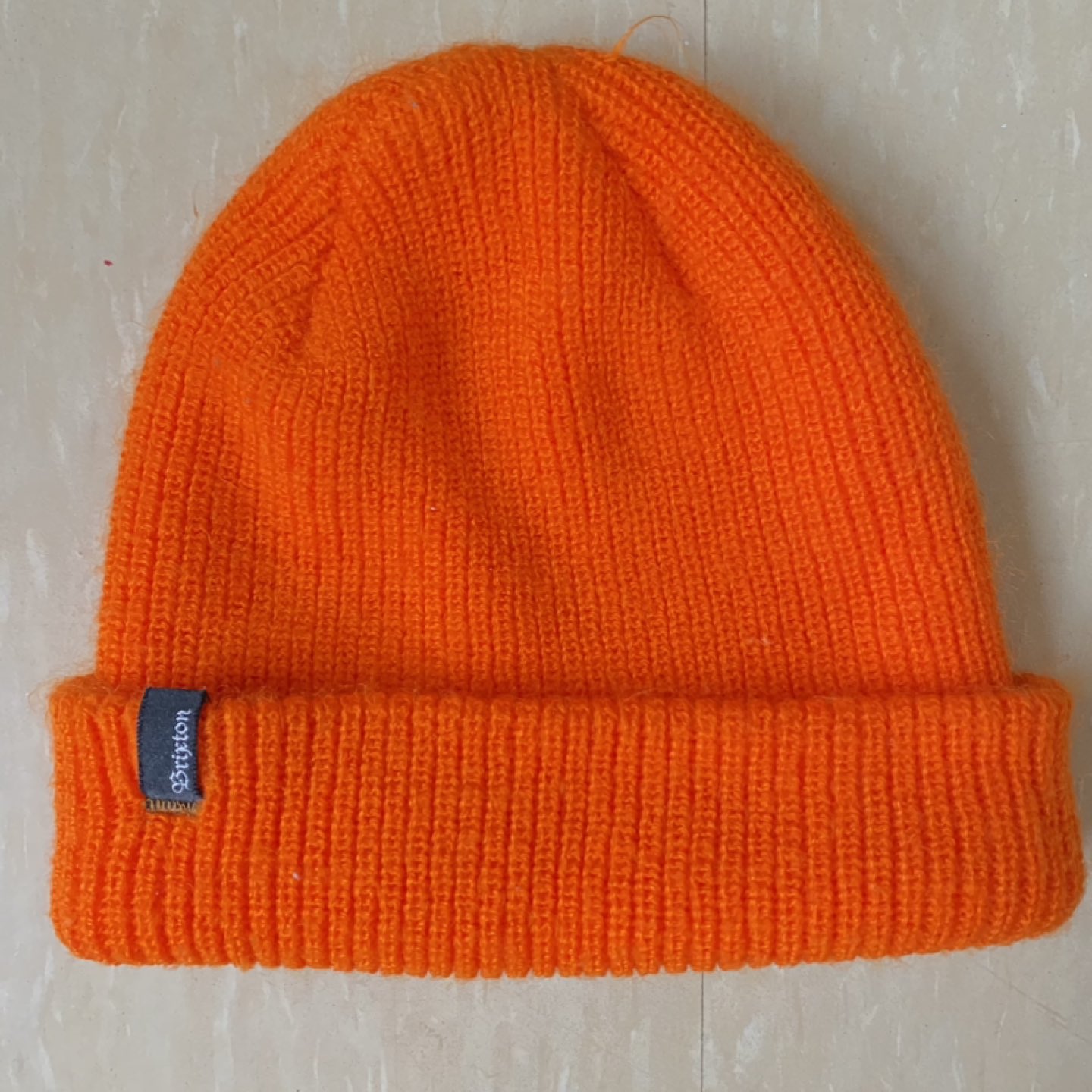 Orange warm hat beanie thumbnail