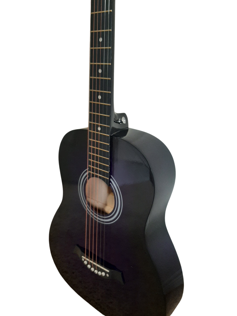 Kids acoustic guitar 3/4 size Purple brand new image indicator(2)