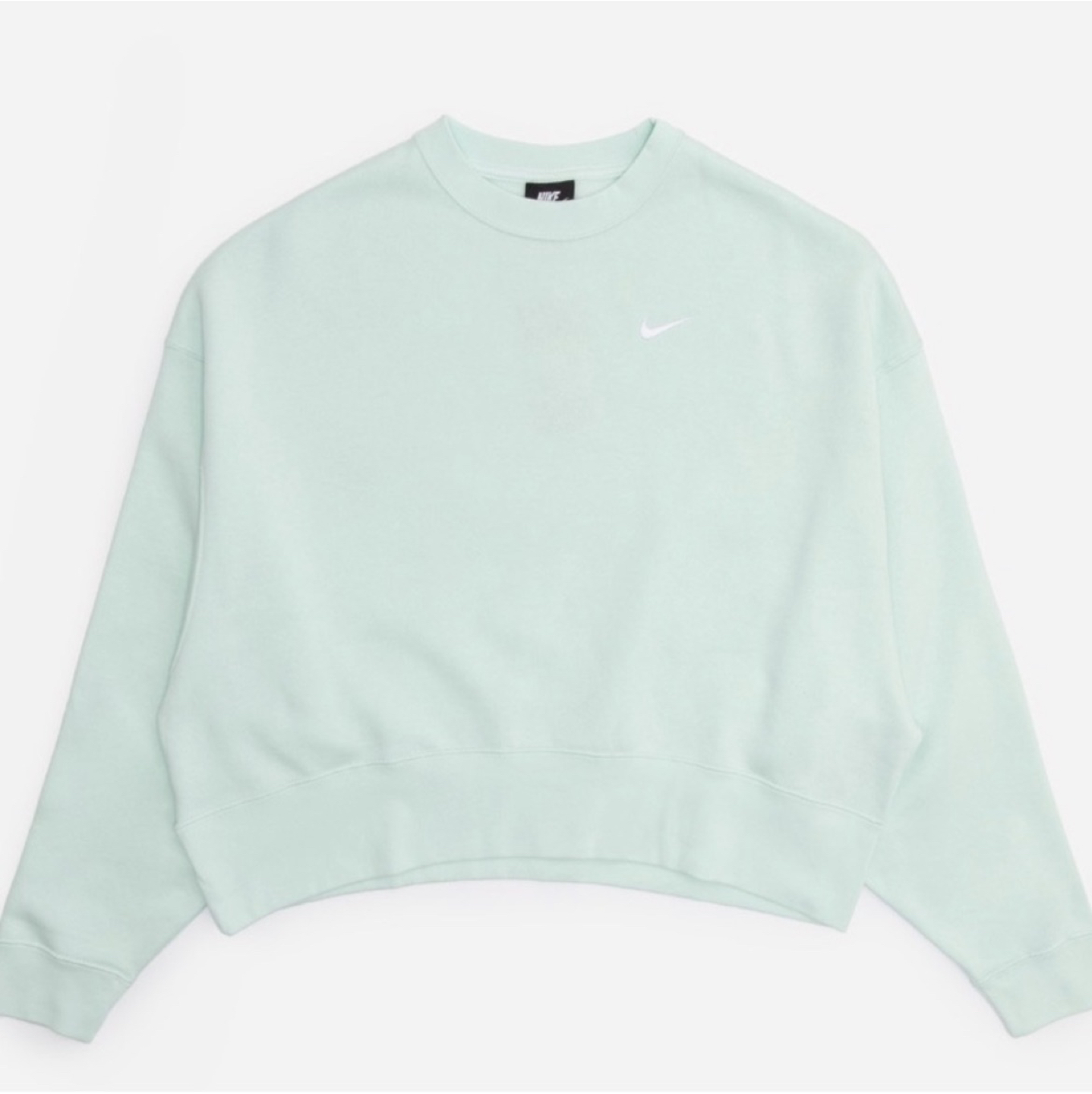 NWT⚡️NIKE Trend fleece crop loose fit sweatshirt XS image indicator(4)