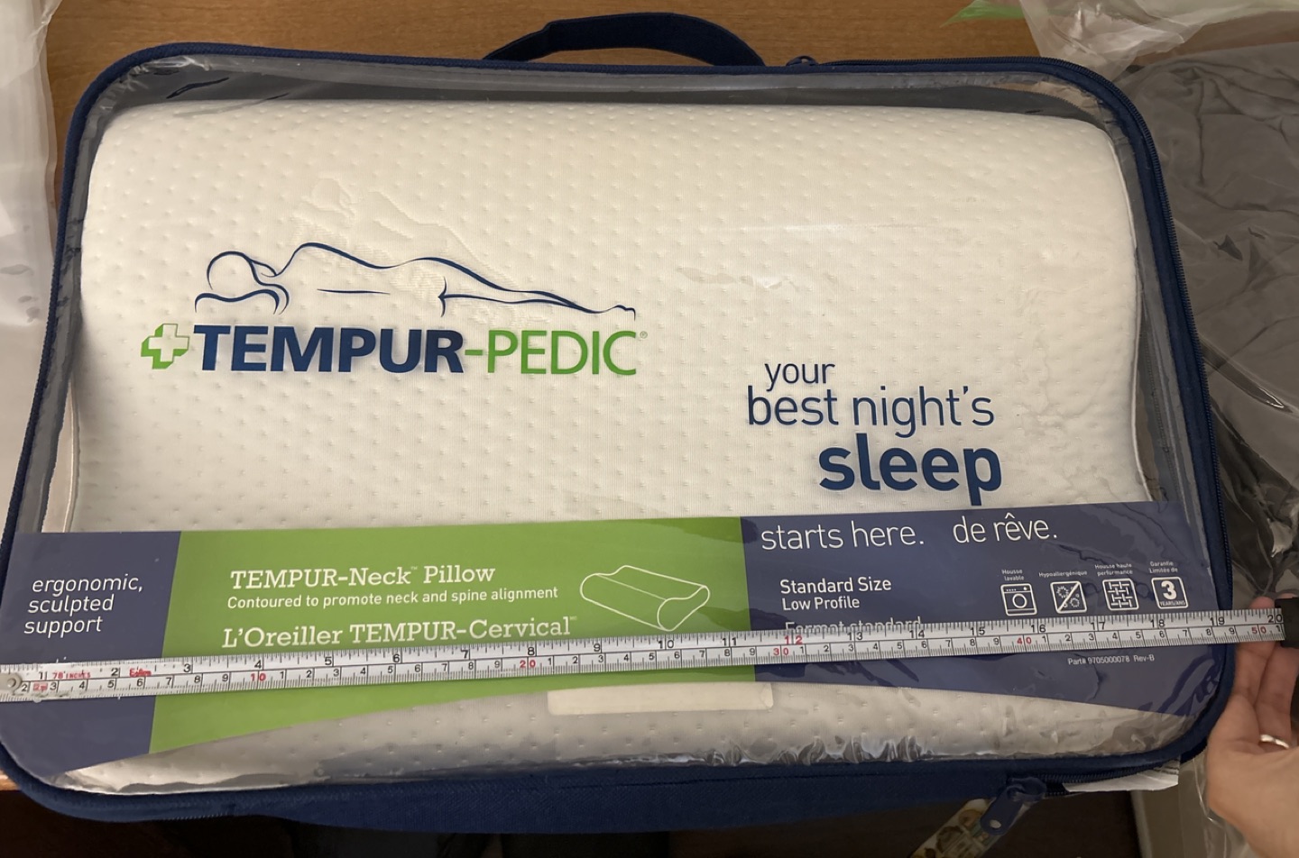 Tempur pedicure neck pillow low profile thumbnail