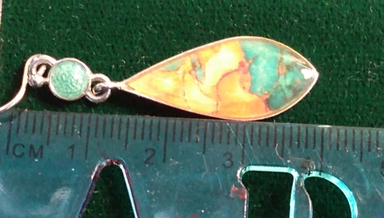 Earrings. Silver with colored enamel. - photo 4