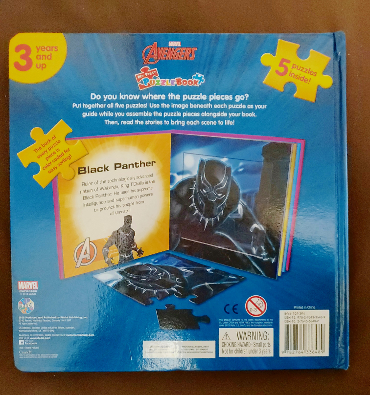 Book with 5 puzzles Avengers Marvel image indicator(2)
