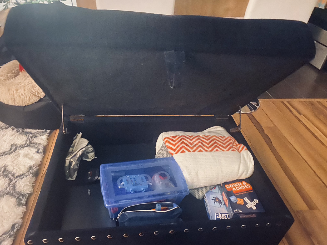 Ottoman with storage - photo 2