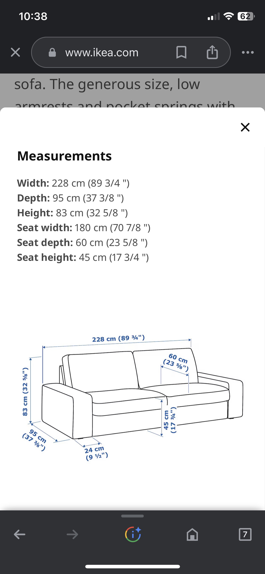 Grey Couch IKEA - photo 3