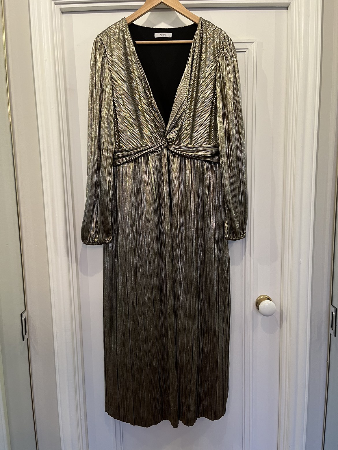 Gold maxi dress XL thumbnail