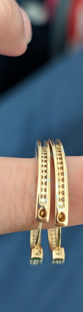 Hoop earrings - Zirconia image indicator(2)