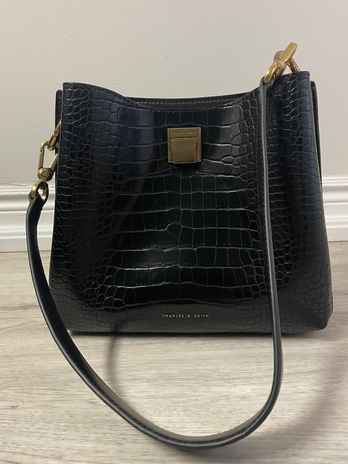Charles & Keith Croc Purse thumbnail